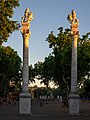 Les lions de la promenade d'Hercule.