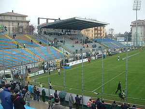 Innenansicht des Stadio Omobono Tenni