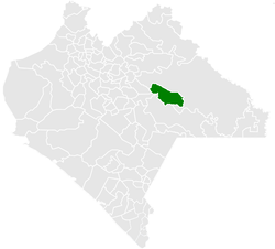 Location of the municipality of Altamirano in Chiapas