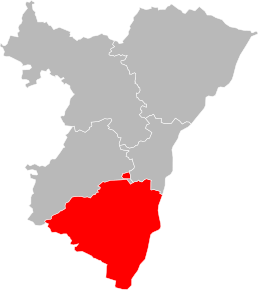Arondismentul Sélestat-Erstein în cadrul departamentului Bas-Rhin