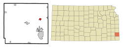 Vị trí trong Quận Crawford, Kansas