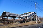 Footbridge viewed from the south