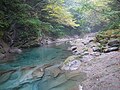 大佐飛山地を水源とする木の俣川。