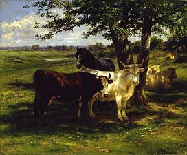 Vaches au repos à l'ombre Rosa Bonheur, 1877