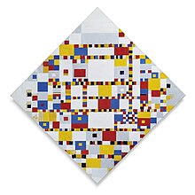 Piet Mondriaan abstract painting "Victory Boogie Woogie" from 1942–44