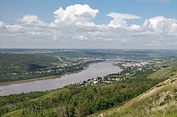 Peace River seen from the Sagitawa Lookout