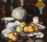 Stilleben malt av Samuel Peploe