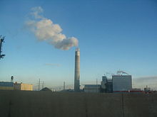 一個工廠的排煙