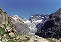 Meije-Südwand (rechts) und Râteau (links).