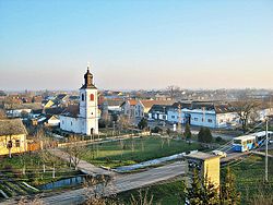 View from the Evangelical Church Tower in Kisač