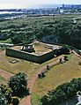 Aerial view of the fort.