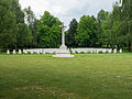 Sacrificial cross in the cemetery