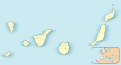 Cumbre Vieja. Карта розташування: Канарські Острови