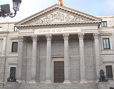 Palacio de las Cortes in Madrid