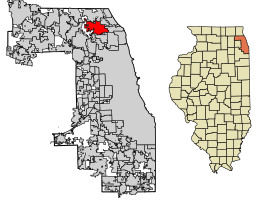 موقعیت گلنویو، ایلینوی در نقشه