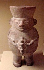 Cultura wari. Figura antropomorfa de ceràmica, 500-1200