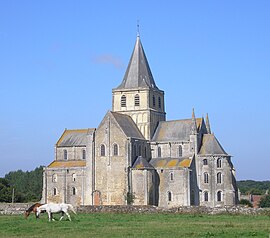 The abbey in Cerisy-la-Forêt