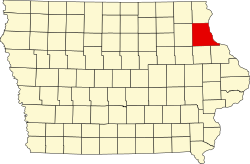 Koartn vo Clayton County innahoib vo Iowa