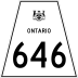 Highway 646 marker