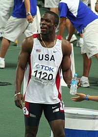 LaShawn Merritt Osakan MM-kisoissa 2007.