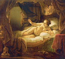 Dutch Baroque: Danaë by Rembrandt (1636)