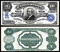 Ten-dollar silver certificate from the 1908 series