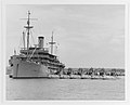 USS Canopus (AS-9) submarine tender in 1932 with S-37; S-40; S-36; S-38; S-41; S-39 at Cavite