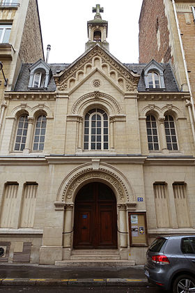 Façade de l'église luthérienne.