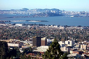 Downtown Berkeley viewed from the Berkeley Hills.