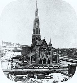 Christ Church Cathedral runt år 1860.