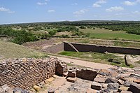 Dholavira, one of the largest cities of Indus Valley Civilisation, with stepwell steps to reach the water level in artificially constructed reservoirs.[1]