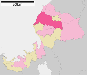 Poziția localității Fukui