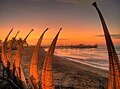 Coucher de soleil à Huanchaco