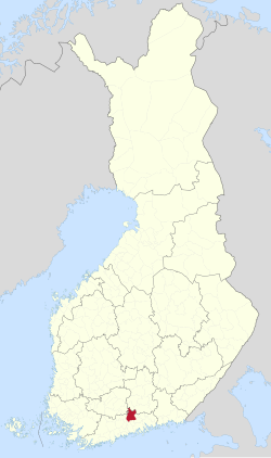 Location of Mäntsälä in Finland