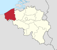 Provinsi Flandria Barat di Belgia