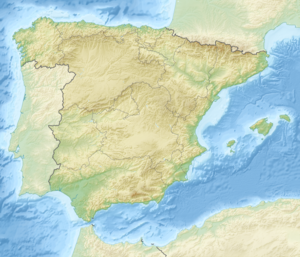 コマ・ペドローザの位置（スペイン内）