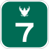 Motorway Route 7 shield}}
