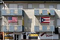 Image 13US and Puerto Rico flags on a building in Puerto Rico (from Culture of Puerto Rico)