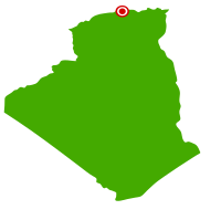 Alžír na mapě