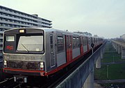 The older M3 rollingstock arriving at Kraaiennest station