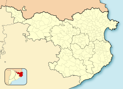 Meranges is located in Province of Girona