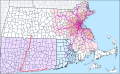 Image 35The MBTA Commuter Rail serves eastern Massachusetts and parts of Rhode Island, radiating from downtown Boston, with planned service to New Hampshire. The CTrail system operates the Shore Line East and Hartford Line, covering coastal Connecticut, Hartford, and Springfield, Massachusetts. (from New England)