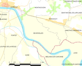 Poziția localității Bourdelles