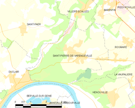 Mapa obce Saint-Pierre-de-Varengeville