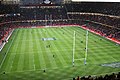 Image 79Millennium Stadium, Cardiff, Wales prior to a Wales vs England Six Nations Championship game. The annual rugby union tournament (which includes Scotland and Ireland) takes place over six weeks from late January/early February to mid March. (from Culture of the United Kingdom)