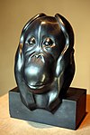 Kop van een orang-oetan, 1930, zwart marmer, Musée des Beaux-Arts, Dijon