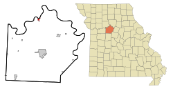 Location of Miami, Missouri