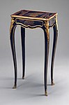 Table (Rococo Revival); c.1880; wood, ormolu and lacquer; 68.9 x 26.99 x 38.42 cm; Los Angeles County Museum of Art (Los Angeles, USA)