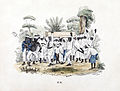 Image 3Funeral at slave plantation, Suriname. Colored lithograph printed circa 1840–1850, digitally restored. (from History of Suriname)