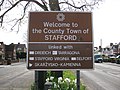 Image 31Town Twinning Sign on Eccleshall Road (from Stafford)